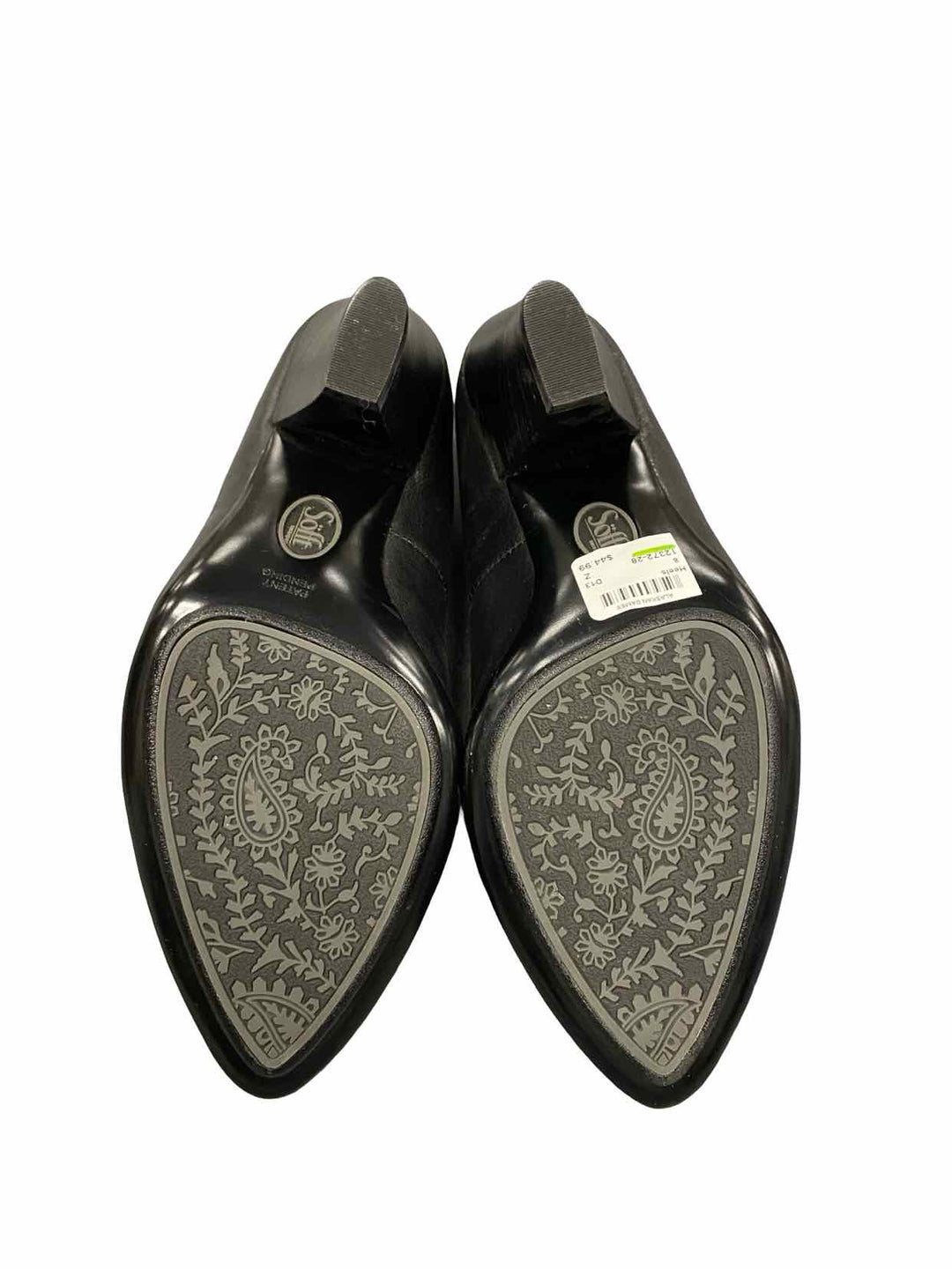 Sofft Shoe Size 8 Black Leather Heels