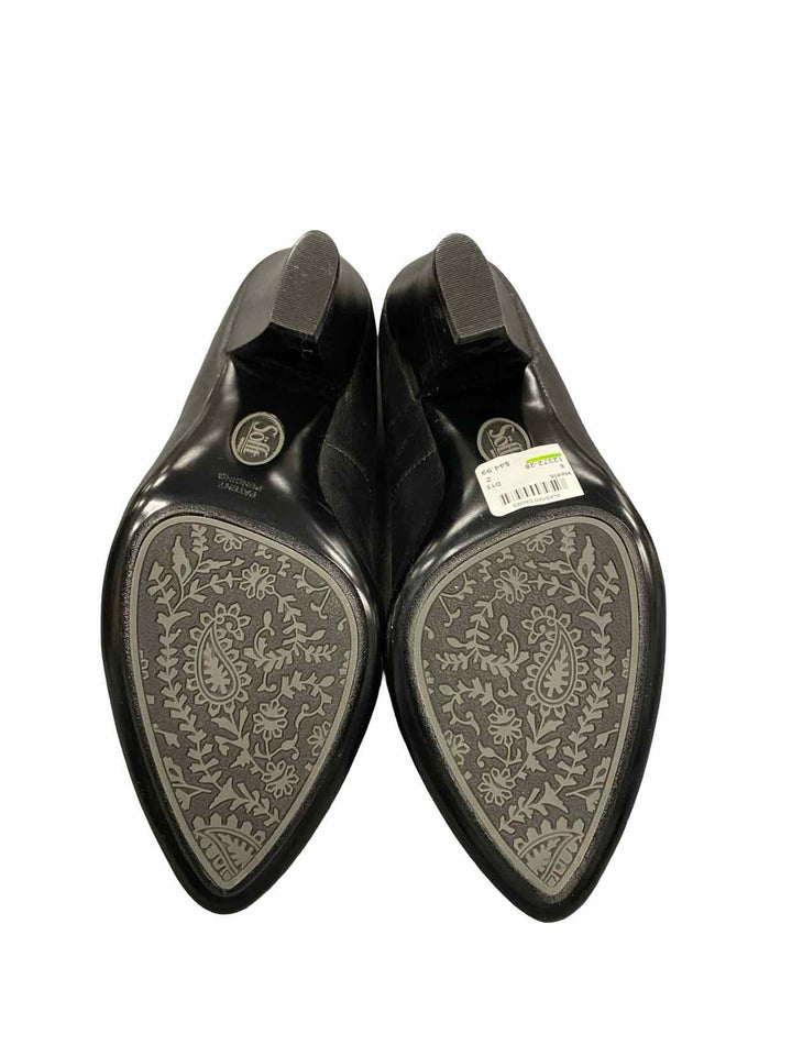 Sofft Shoe Size 8 Black Leather Heels