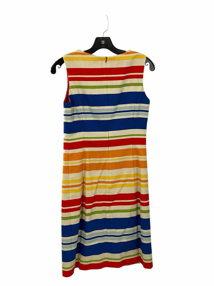 Tabitha Size 2 Red Multi Print Cotton Blend Dress