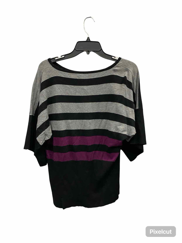 Cable & Gauge Size L Black & Grey Purple Sweater
