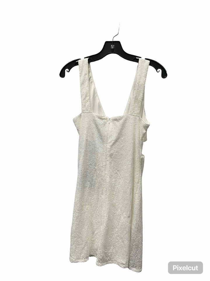 Lulus Size M White sequined Dress