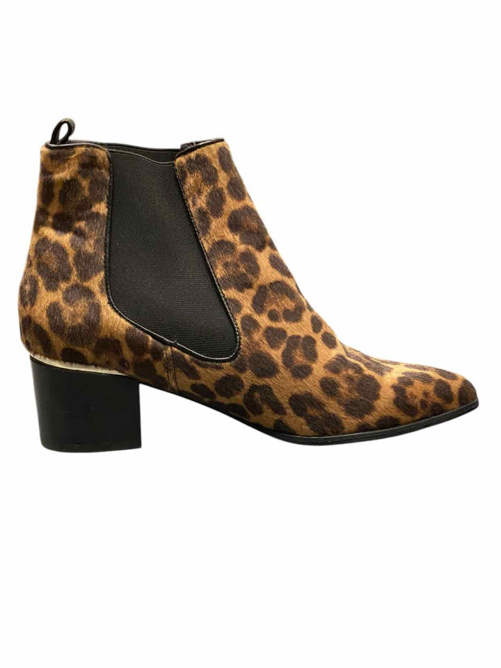 Nine West Shoe Size 9.5 Brown Cheetah Boots(Ankle)