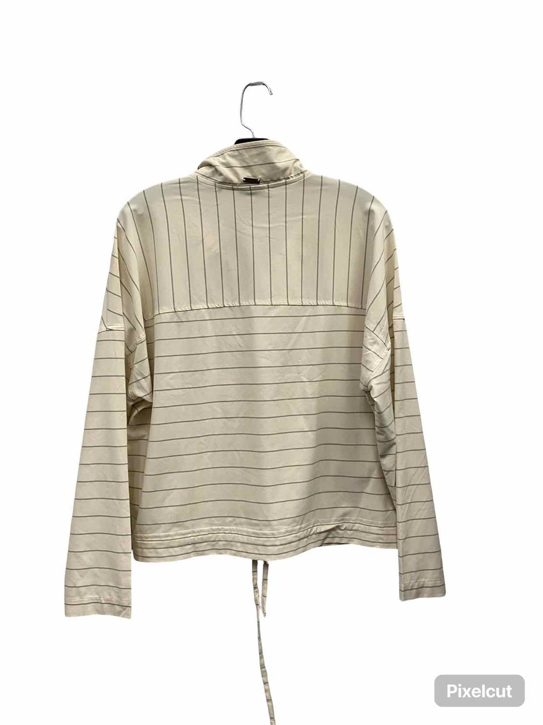 PrAna Size XS Soft White Stripe Railay Athletic Long Sleeve