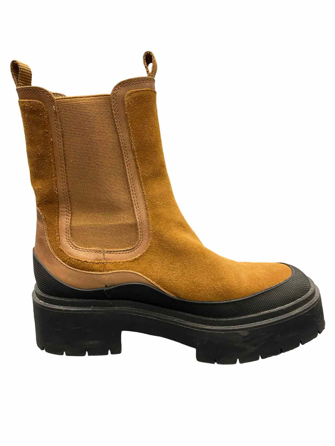 Sam Edelman Shoe Size 8 Camel Leather Lulia Chelsea Boots(Ankle)