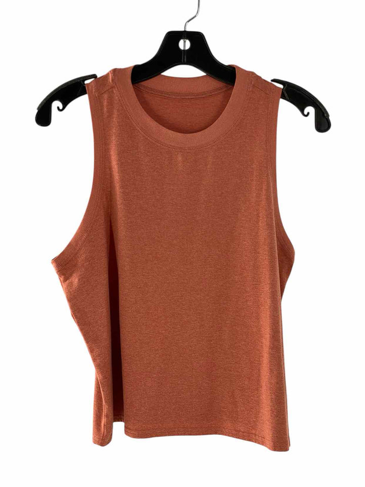 Vuori Size M Orange Athletic Tank Top