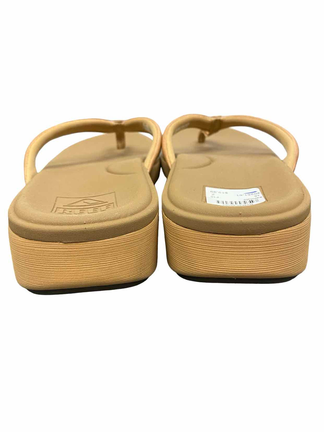 Reef Shoe Size 10 Tan Cushion Cloud Flip Flop Sandals