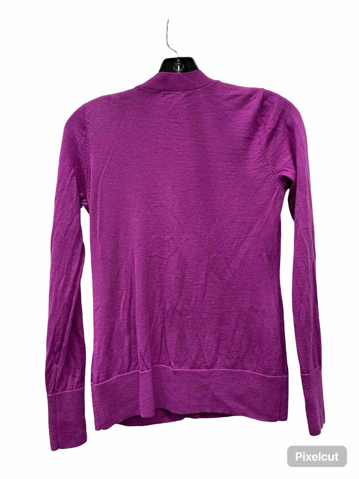 Holey Grail Size S Purple 100% Merino Wool Sweater