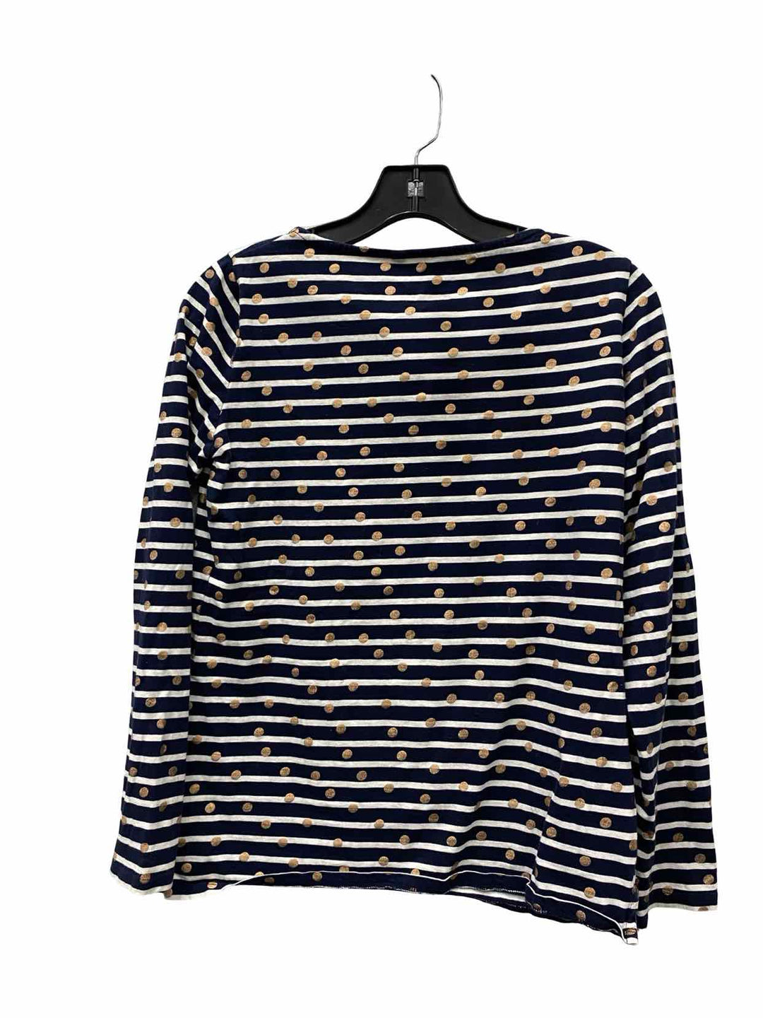 Boden Size 8 Navy White Striped Cotton Long Sleeve Shirts