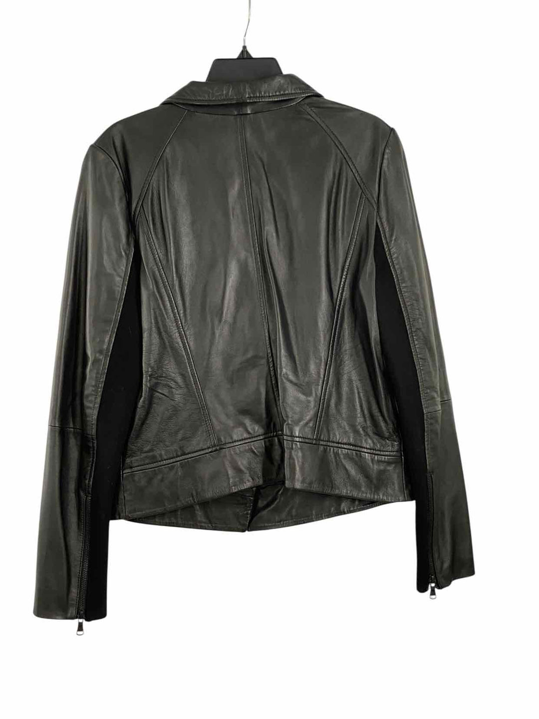 Trouve Black Leather Jacket (Outdoor)