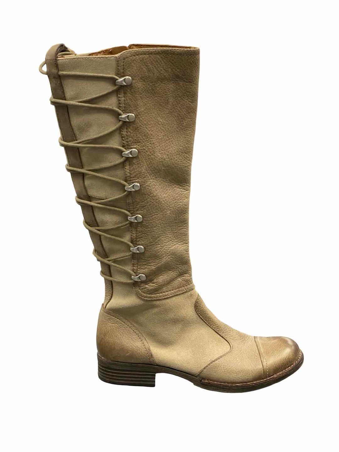 Naya Shoe Size 6.5 Beige Leather Apollonia Boots(knee)