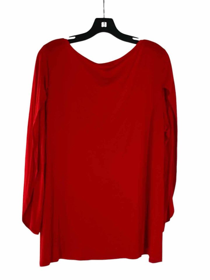 Eileen Fisher Size L Red Long Sleeve Shirts