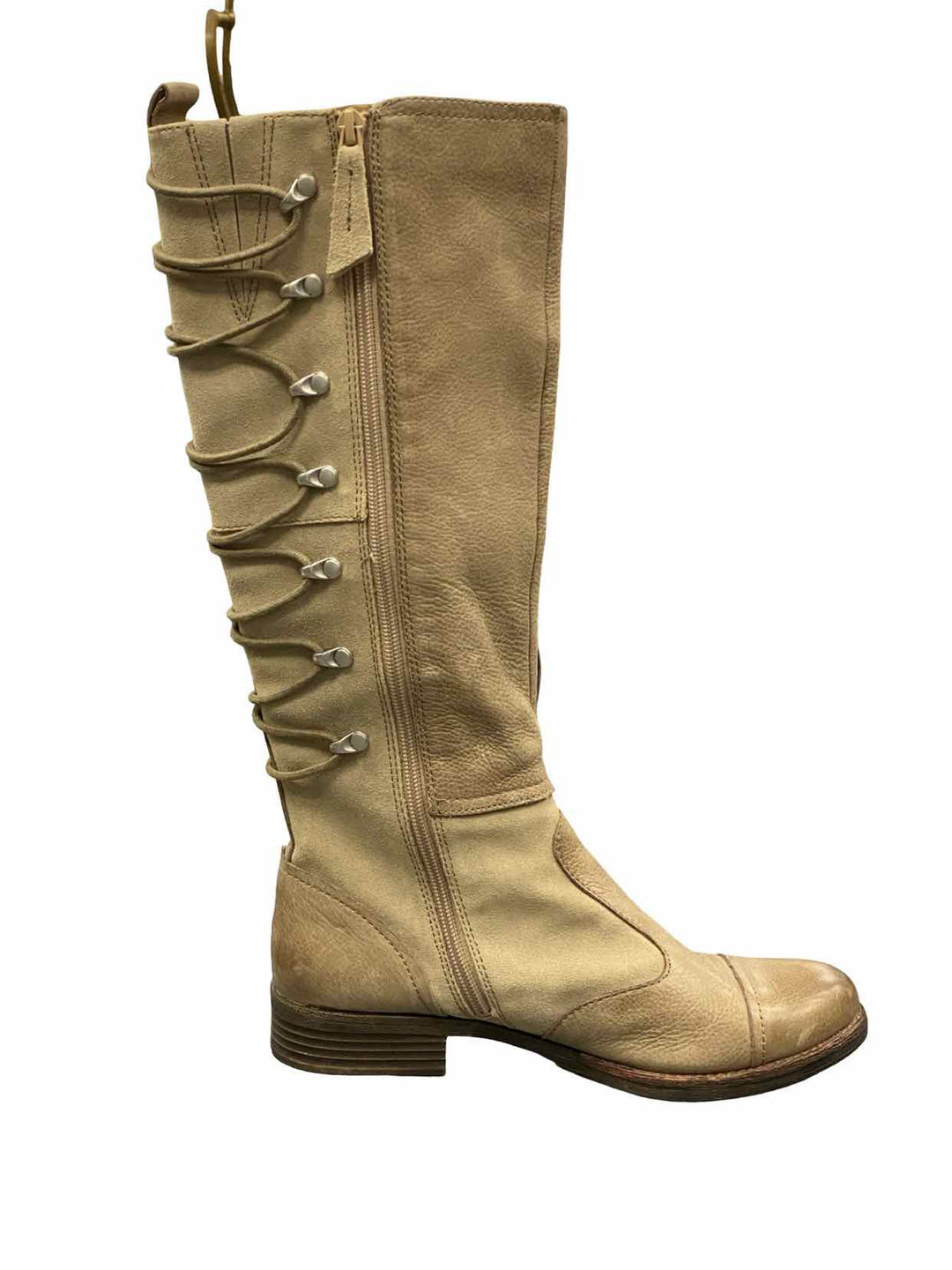 Naya Shoe Size 6.5 Beige Leather Apollonia Boots(knee)