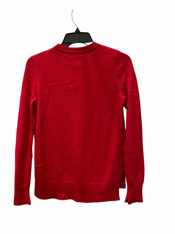 Halogen Size S Red 100% cashmere Sweater