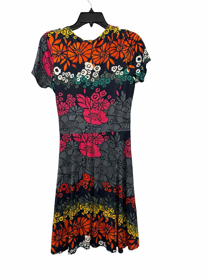 Salaam Size M Blue Multi Print Dress