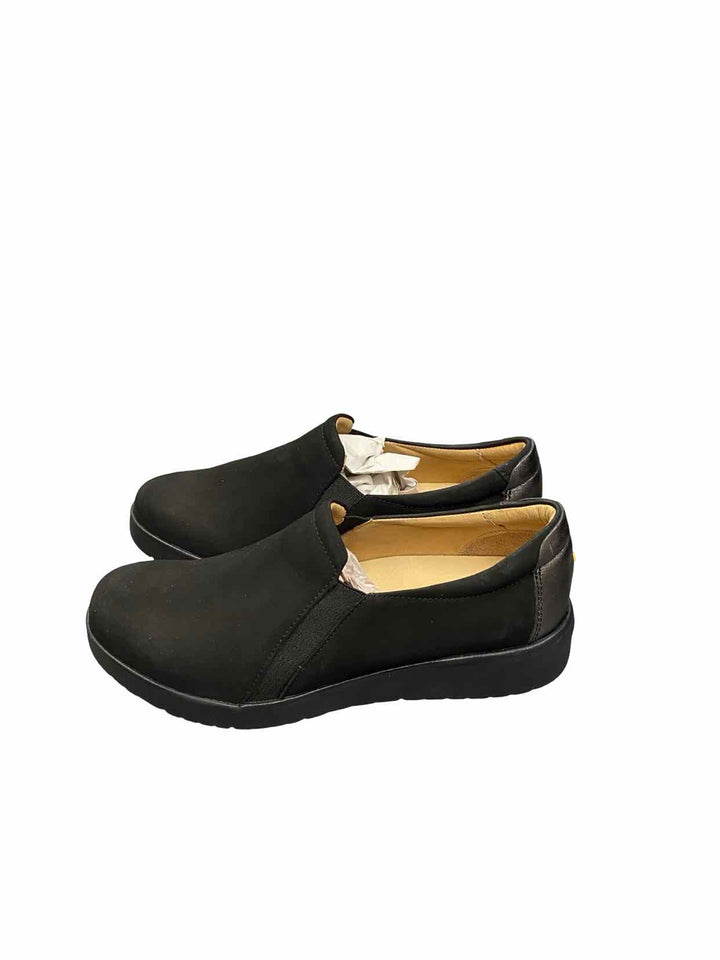 Samual Hubbard Shoe Size 7.5W Black Leather Marin Slip-On Loafers