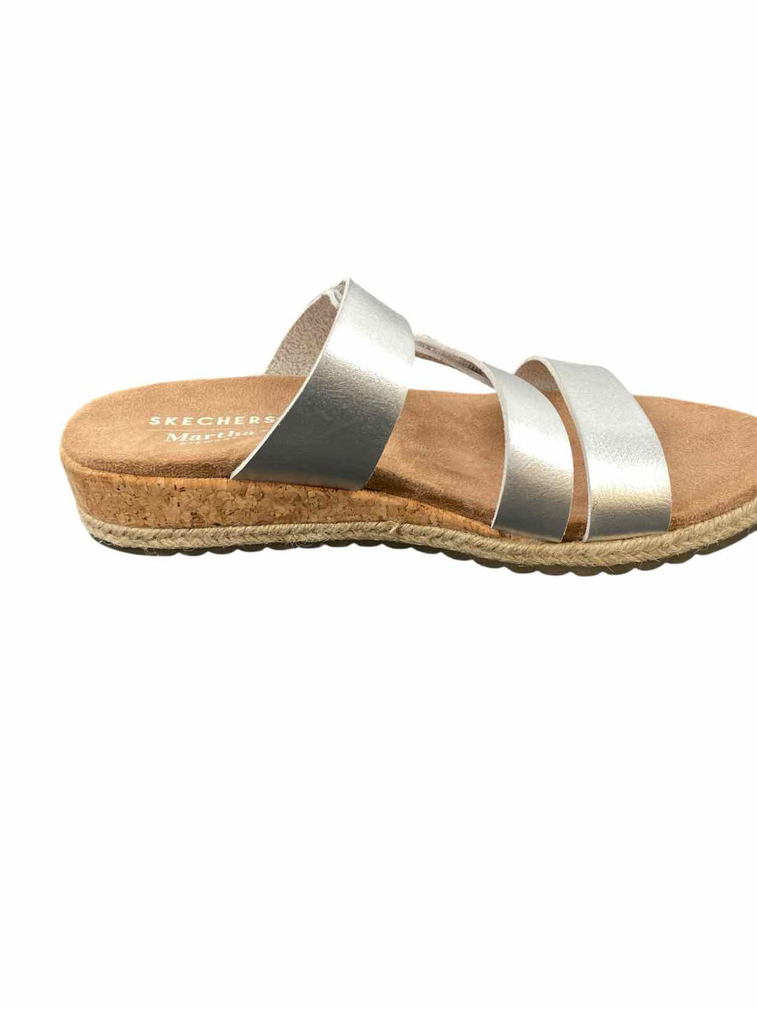 Skechers Shoe Size 8.5 Brown Silver NWT Sandals