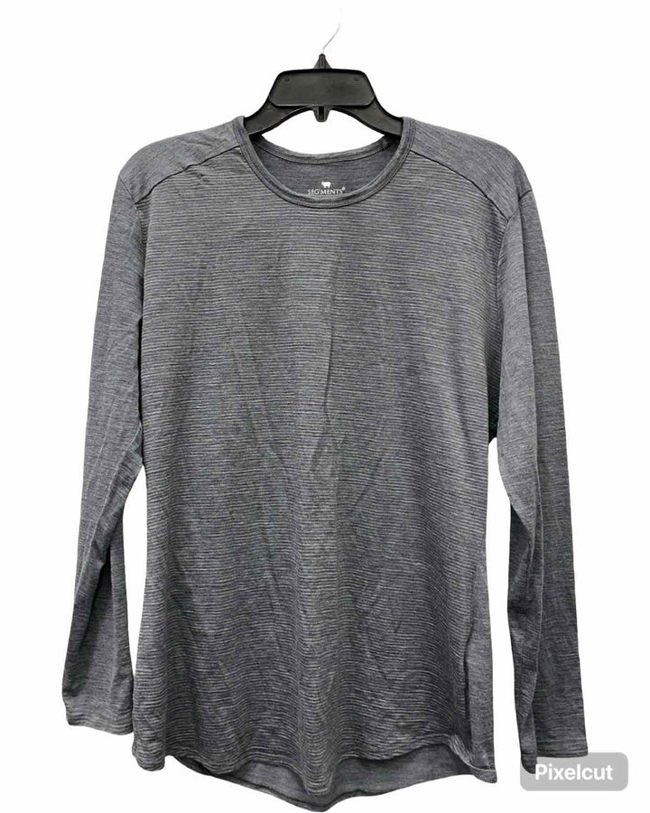 Segments Size XL Grey 100% Merino Wool Long Sleeve Shirts