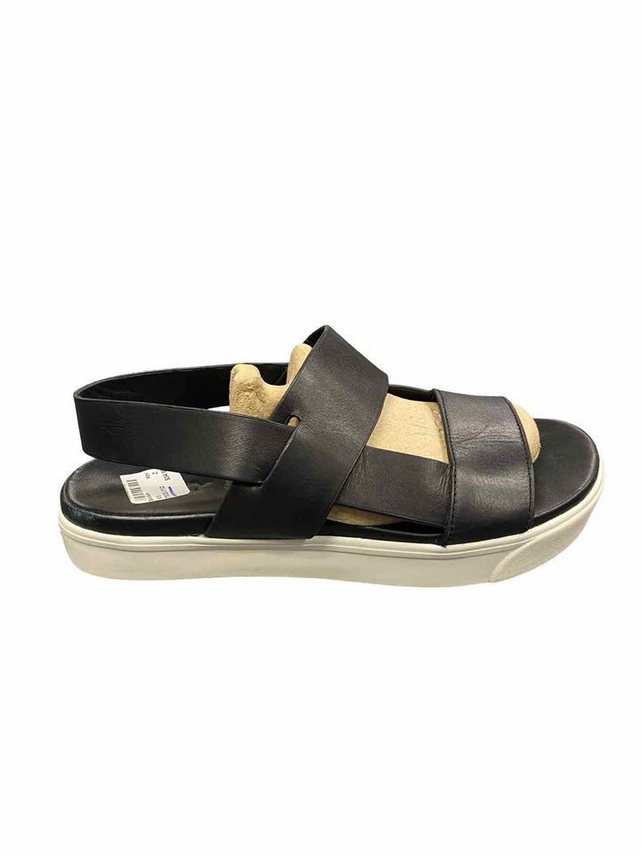 DKNY Shoe Size 6.5 Black Leather Penzi Slingback Sandals