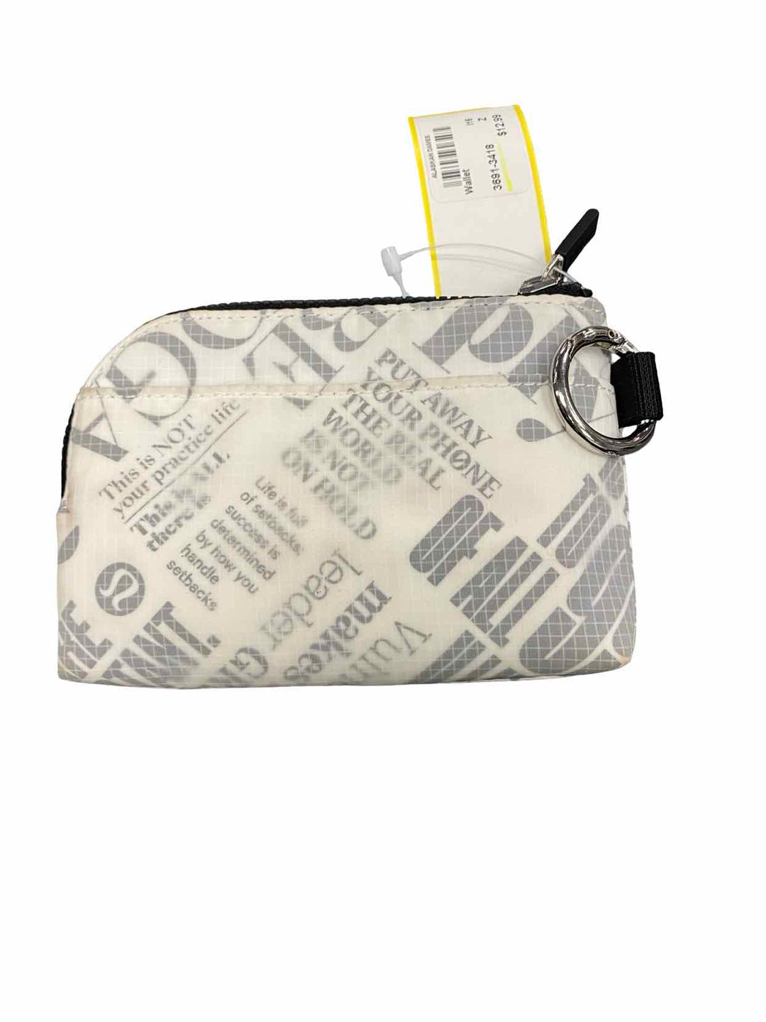 lululemon White Card Wallet