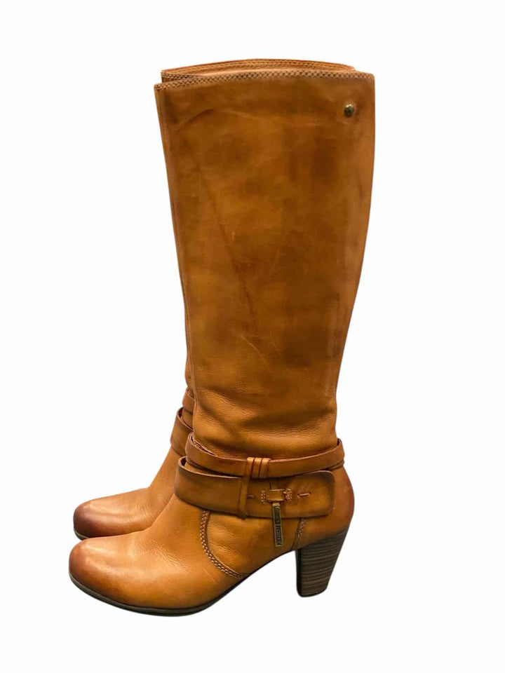 Pikolinos Shoe Size 36 Brown Leather Boots(knee)