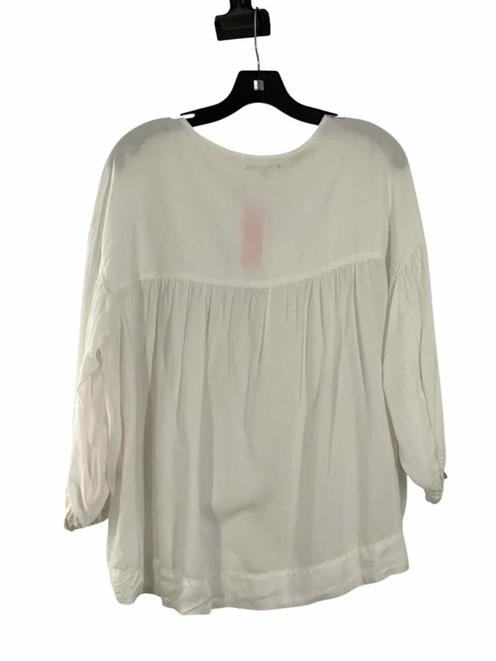 Max Studio Size S White Long Sleeve Shirts