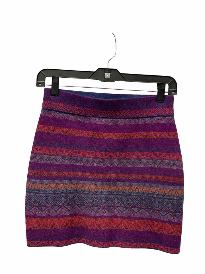 Krimson Klover Size XS Purple 40% Merino Wool/ 42% Cotton/ 6% Sil Skirt