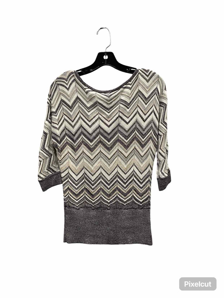 White House Black Market Size S White Grey Sweater