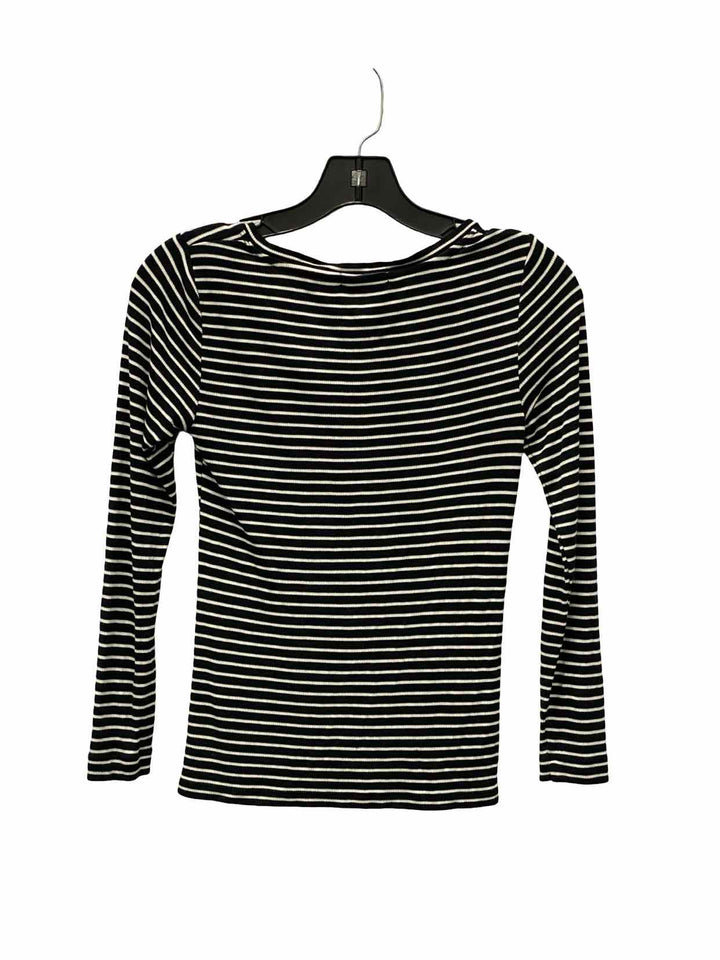 Marine Layer Size S Black White Striped Long Sleeve Shirts