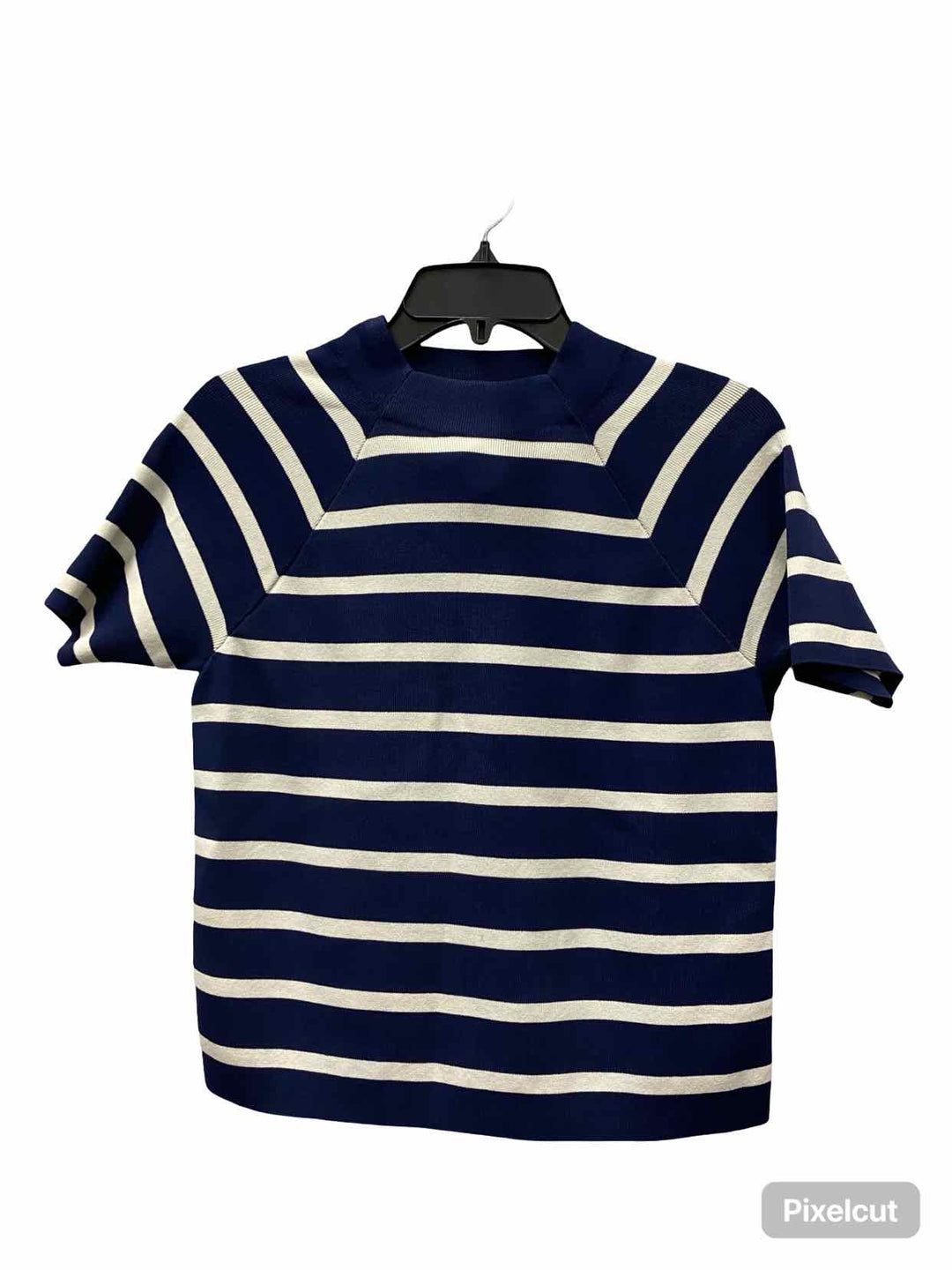 Ralph Lauren Size L Blue White Stripe Short Sleeve Shirts