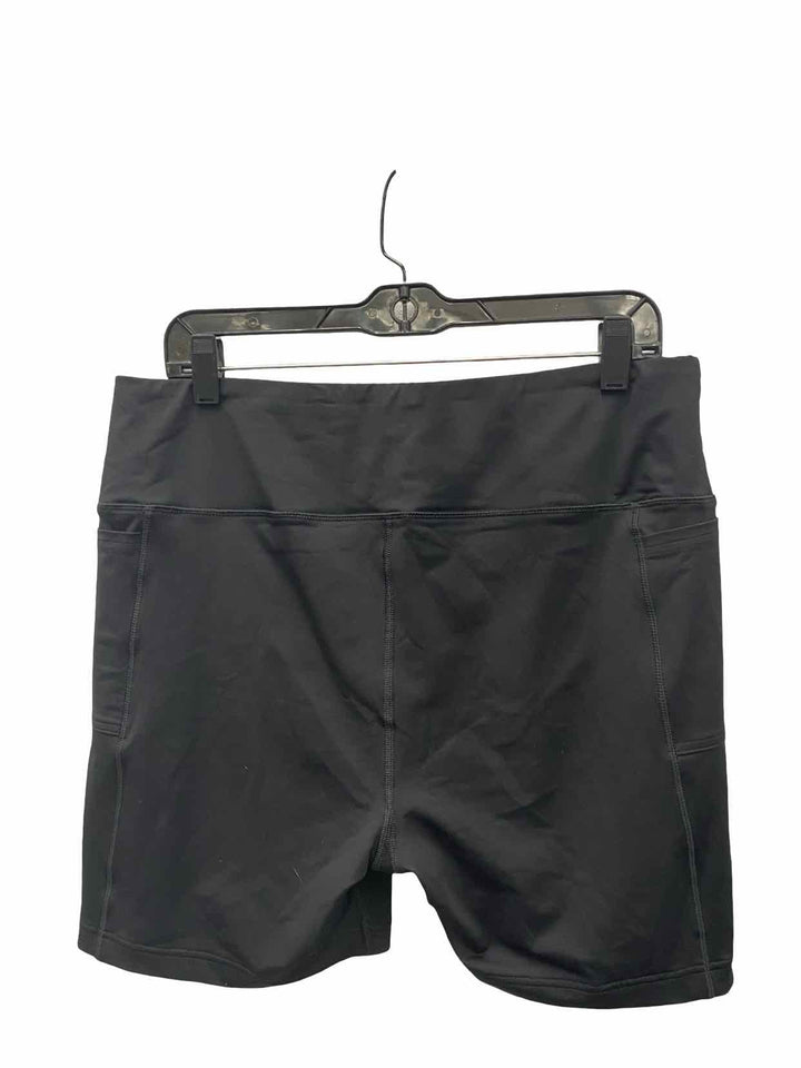 Lands End Size L Black Athletic Shorts