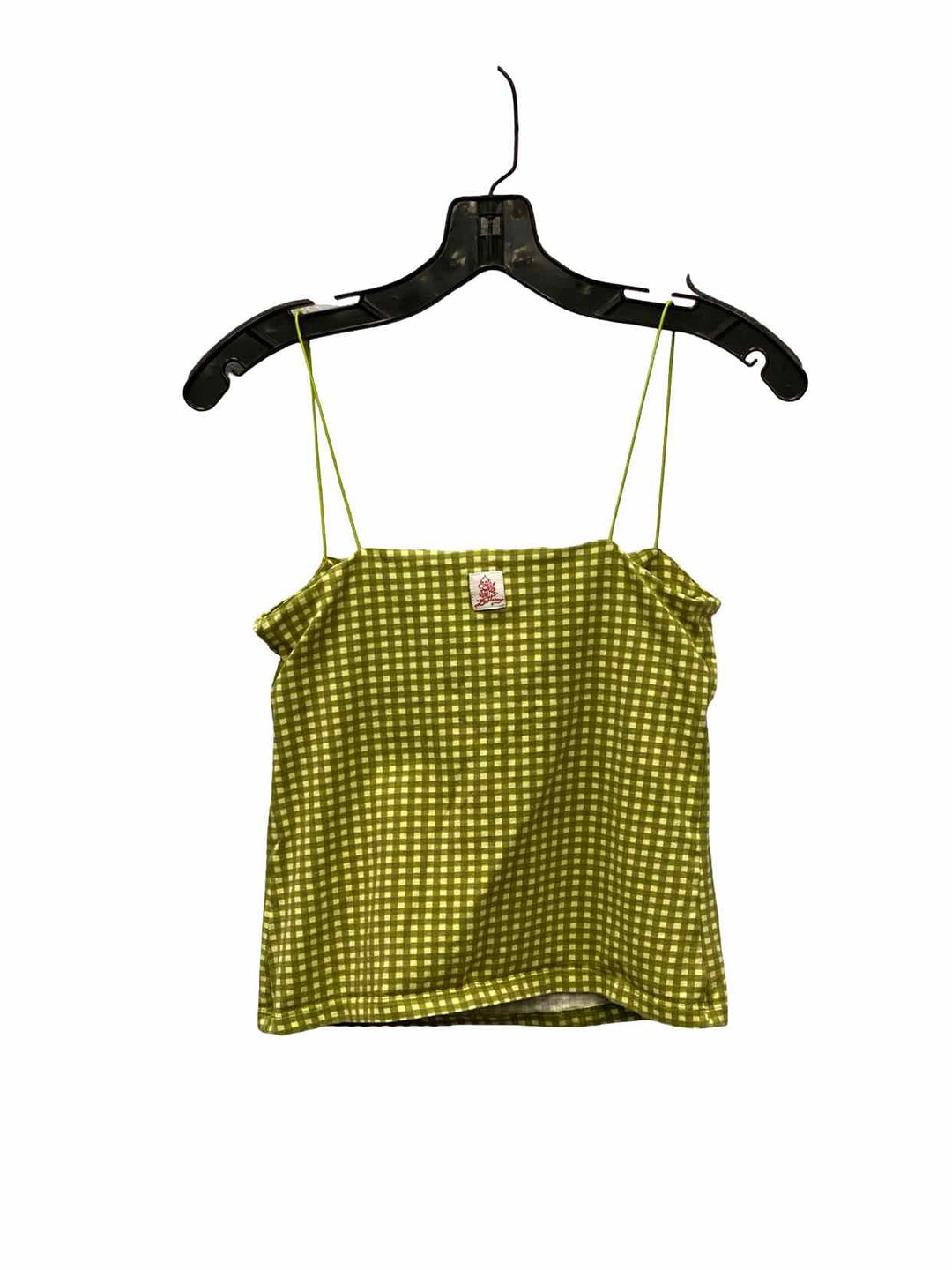 Buttercup Size L Green Gingham Tank Top