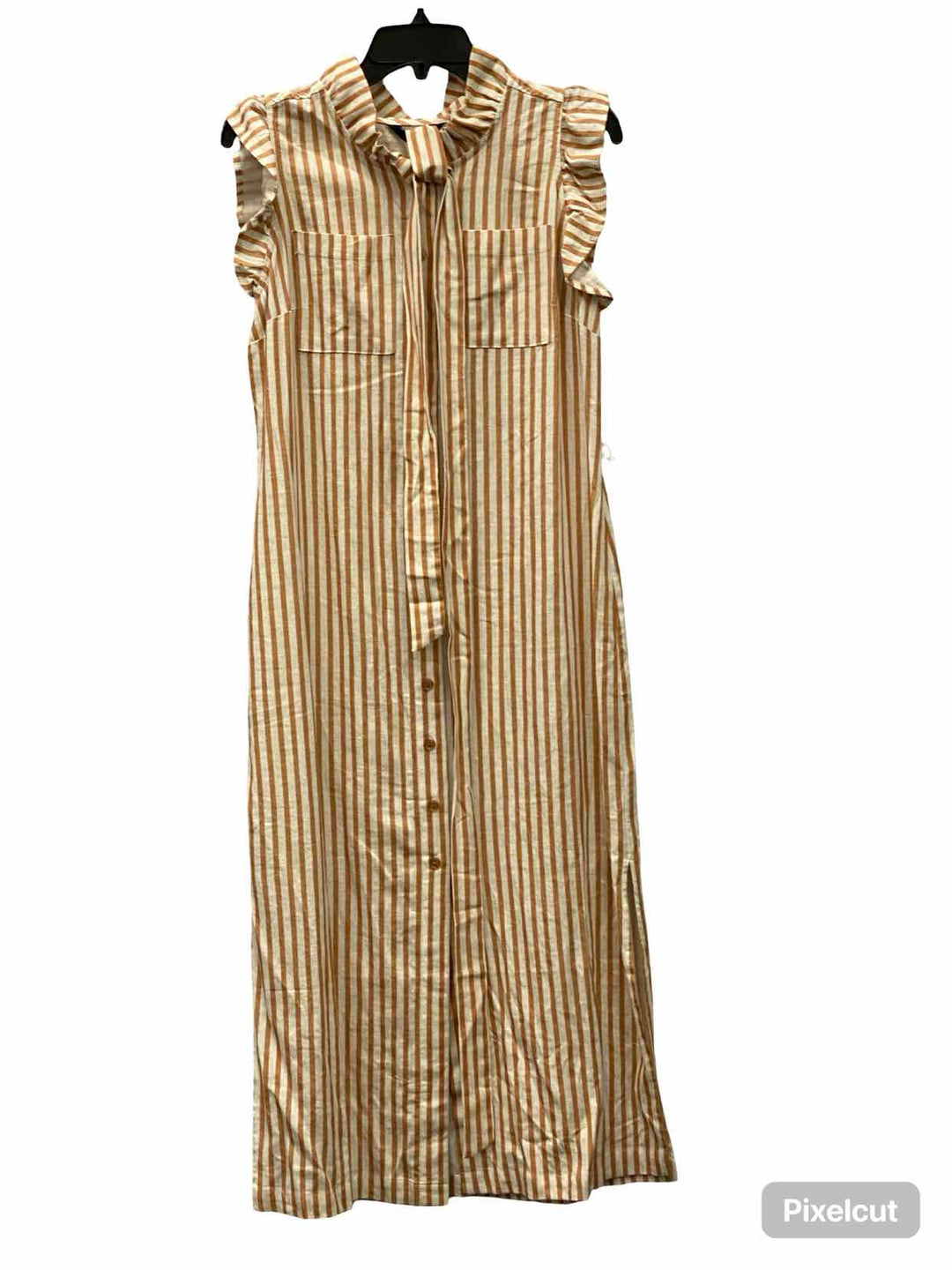 G by Giuliana Size SP Orange White Striped Dress