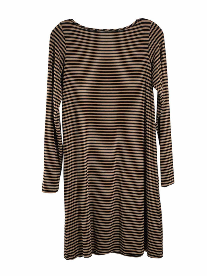 Yala Size S Brown Black Striped Dress
