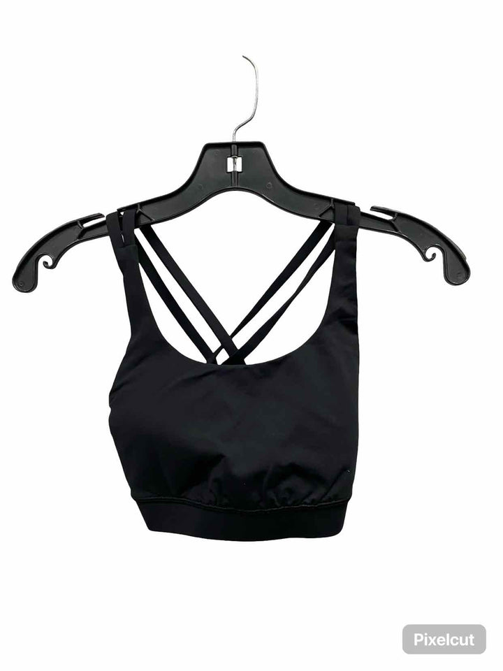 Lululemon Size 4 Black Athletic Bra