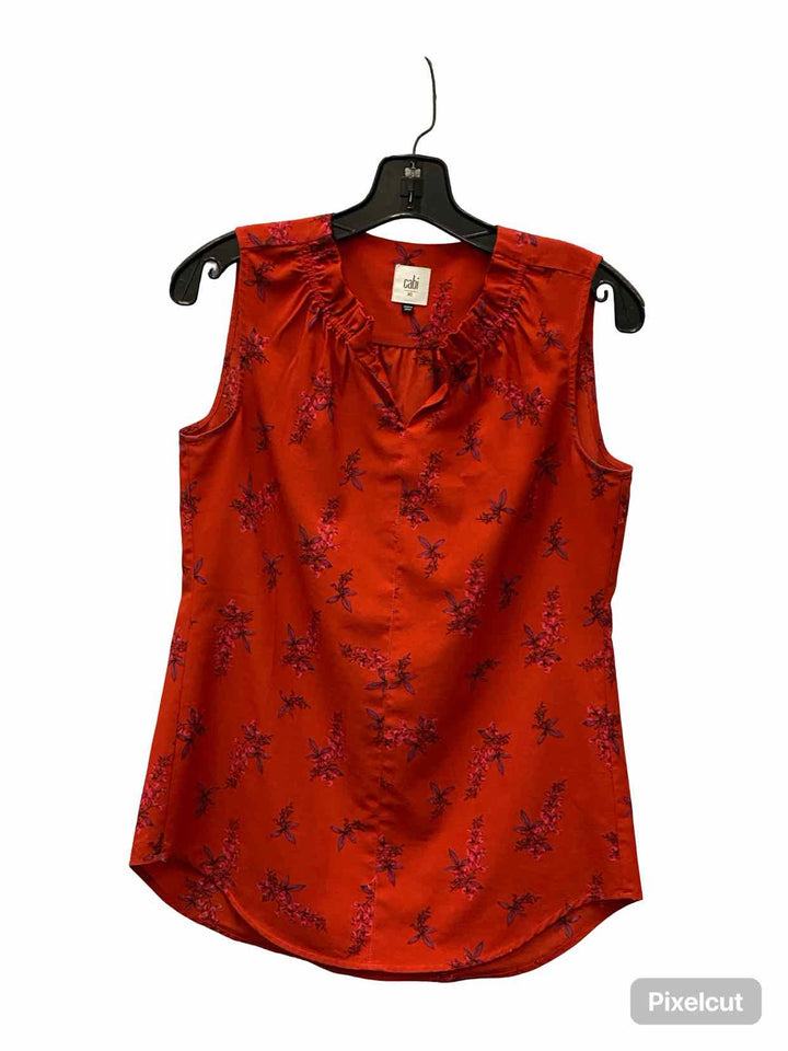 Cabi Size XS Red Floral Tank Top
