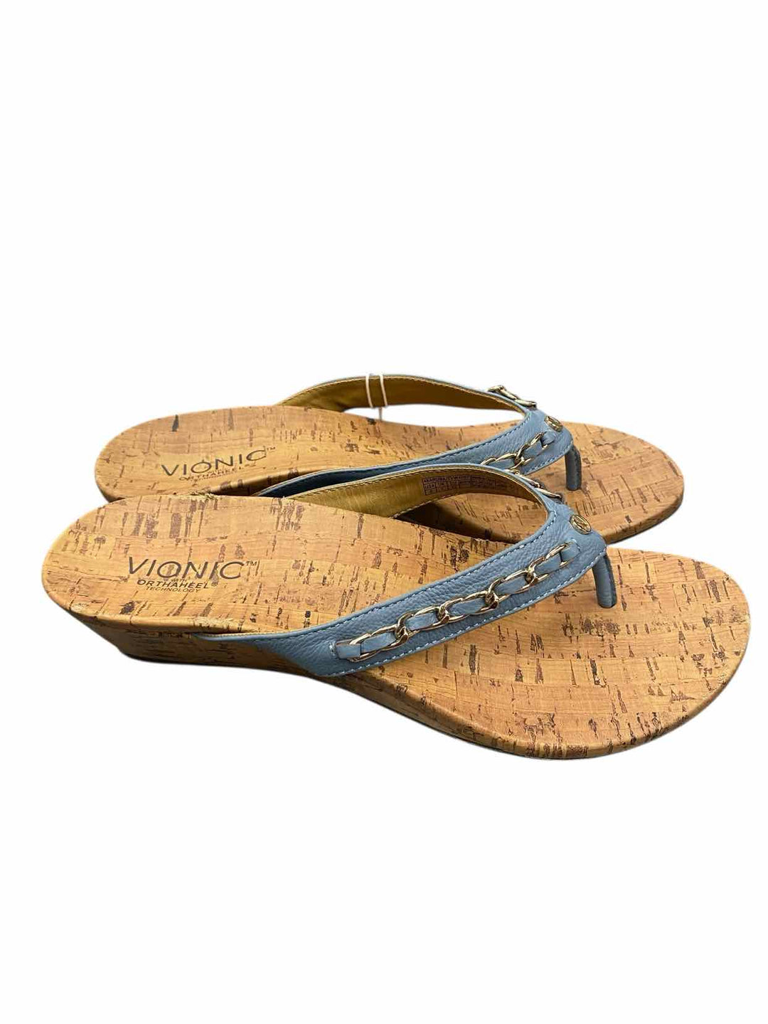 Vionic Shoe Size 9 Blue Brown Sandals