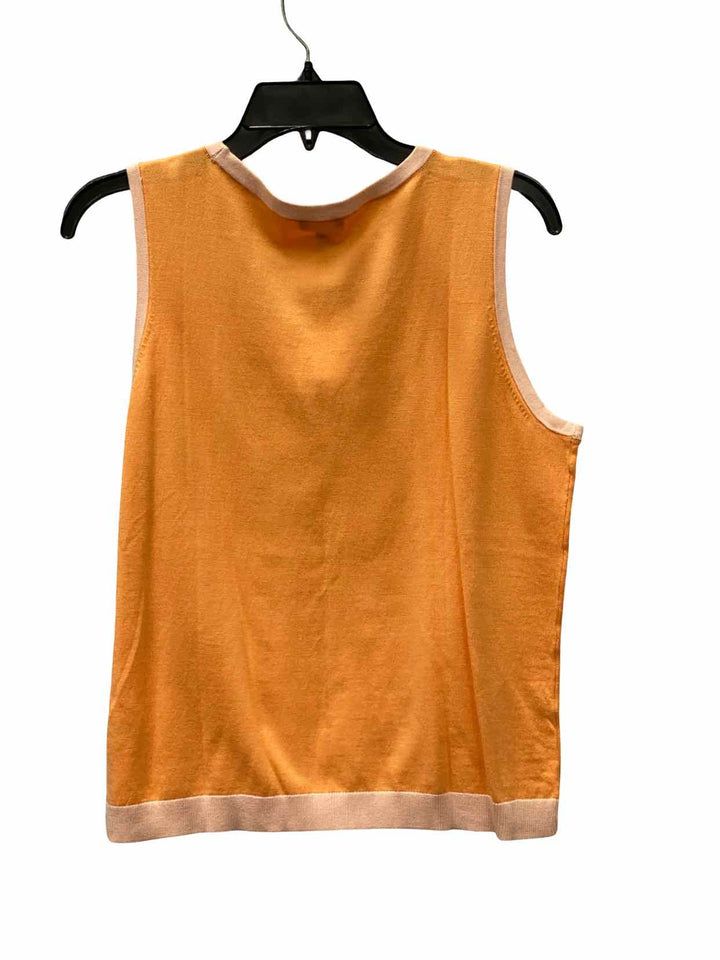 Talbots Size L Orange Pink Tank Top