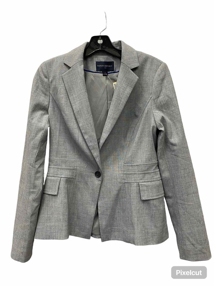 Banana Republic Size 0 Gray Blazer