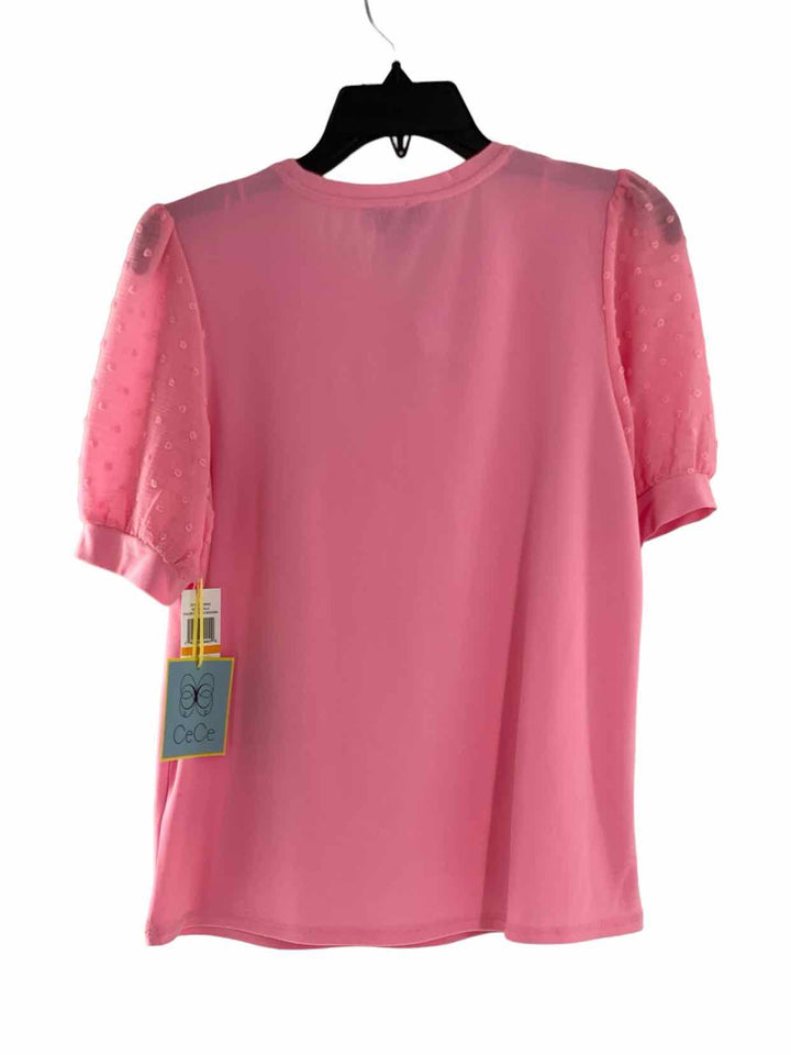 Cece Size S Pink Short Sleeve Shirts