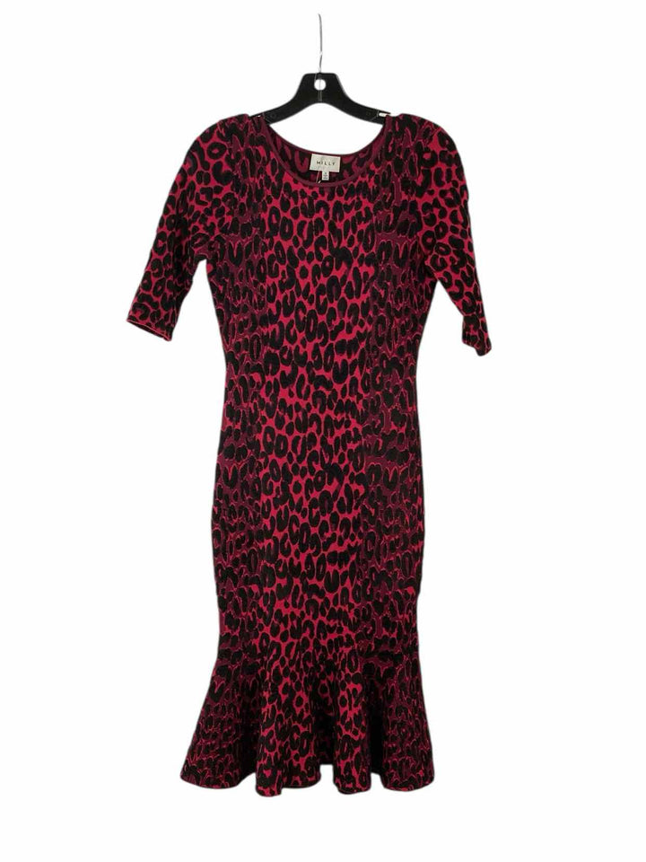 Milly Size 4 Pink leapard Dress