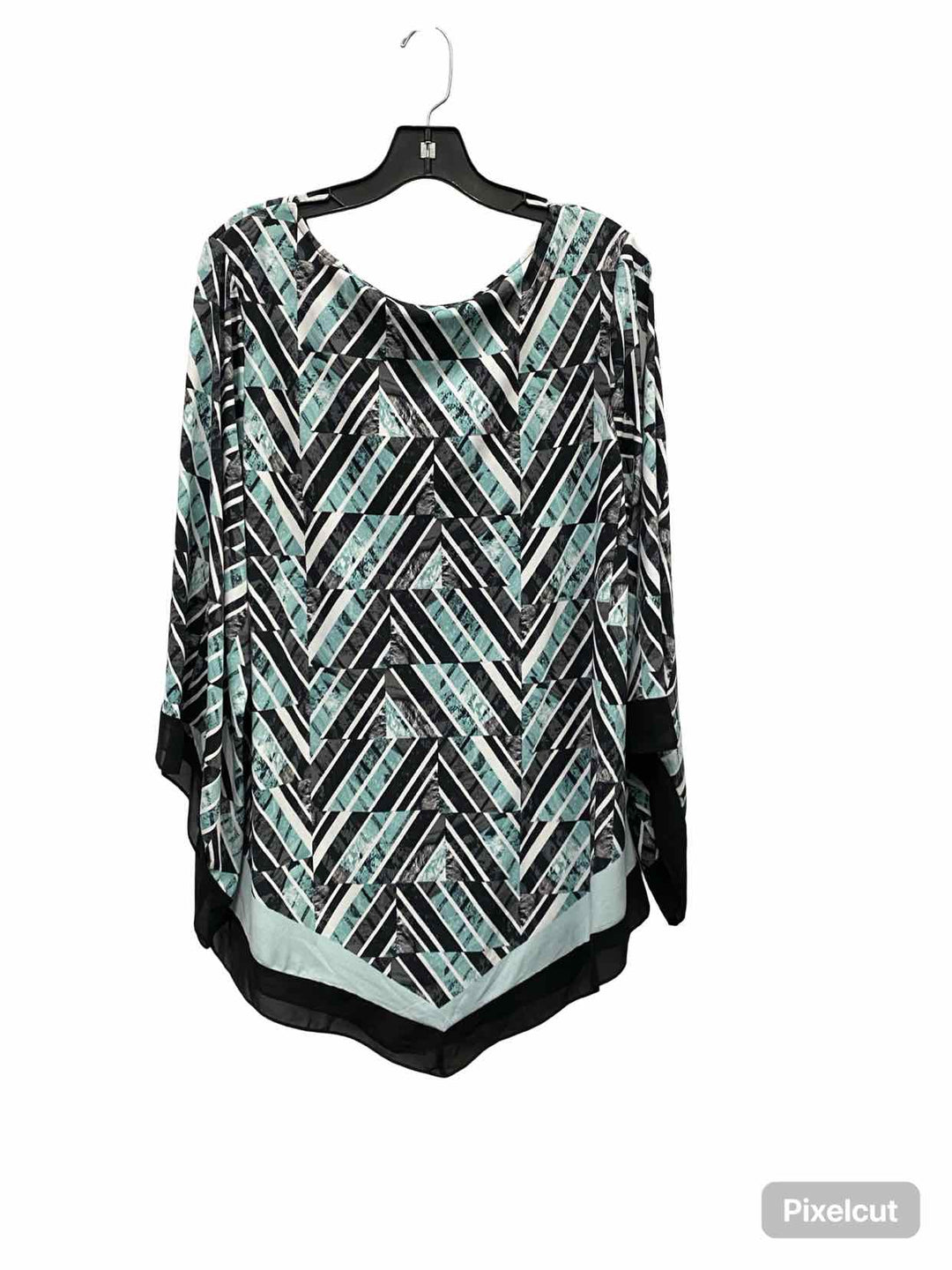 Alfani Size 2X Blue Black/White Long Sleeve Shirts