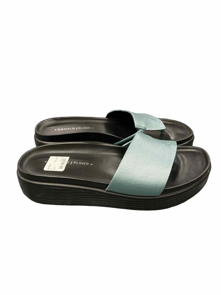 Donald Pliner Shoe Size 7 Blue Metallic FIFI Sandals
