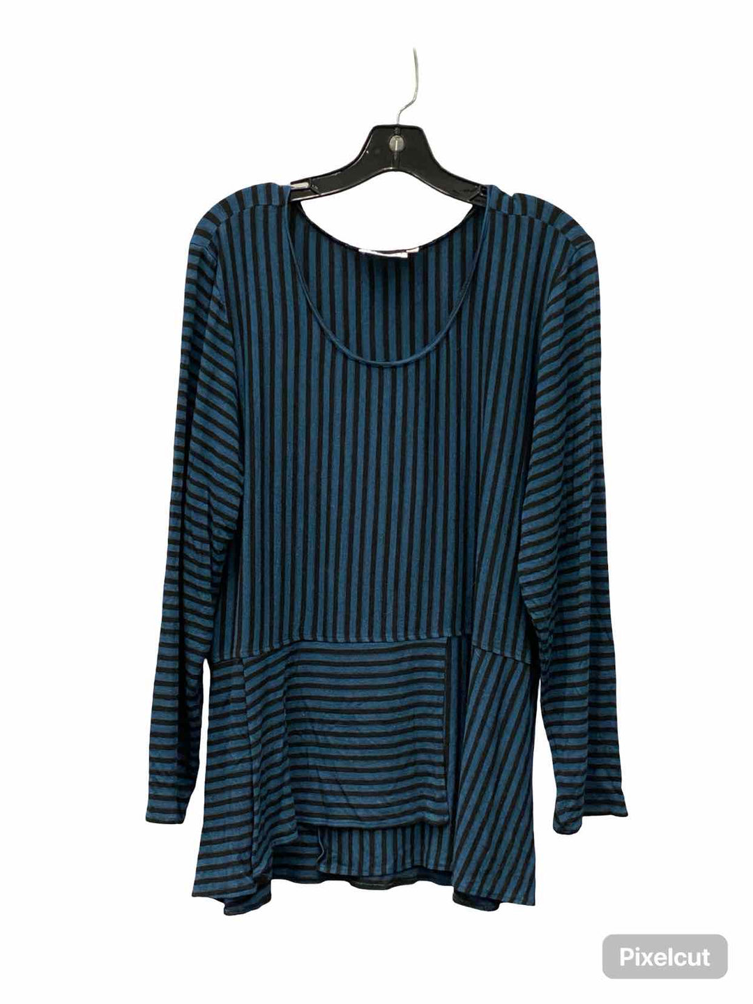 Habitat Size XL Blue Black Striped Long Sleeve Shirts