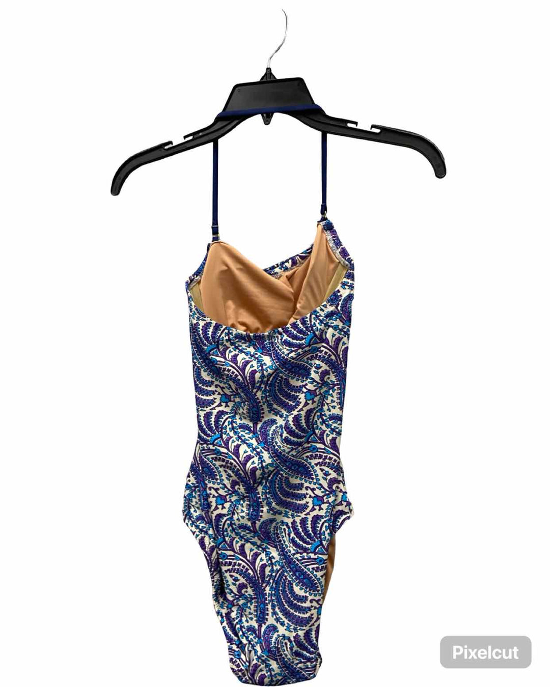 J Crew Size 2 Blue White Print Swimsuit