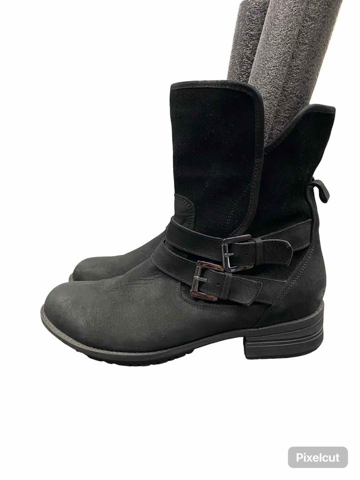 Blondo Shoe Size 8.5 Black Leather Water Proof Tula Boots(Ankle)
