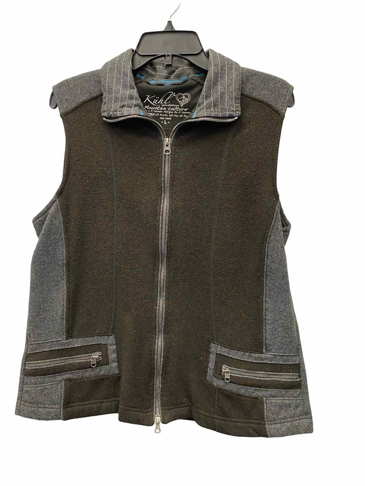 Kuhl Size L Grey Brown Vest (Outdoor)