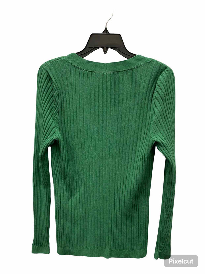 White House Black Market Size L Green Sweater