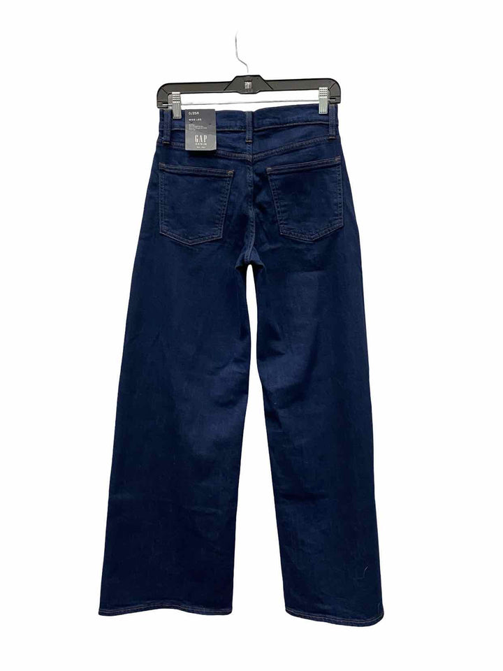 Gap Size 0 Blue Wide leg Jeans