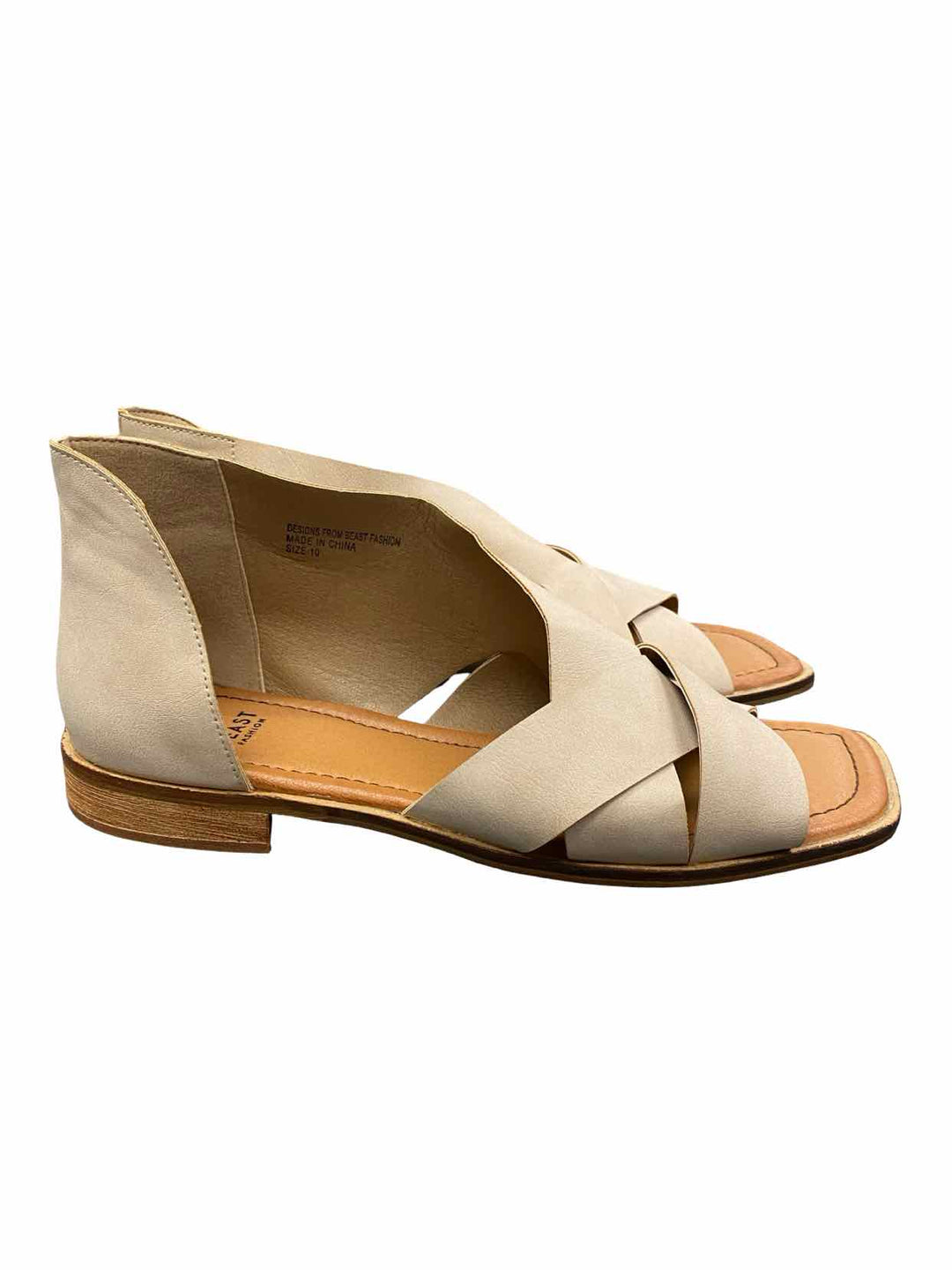 Beast Fashion Shoe Size 10 Tan Sandals