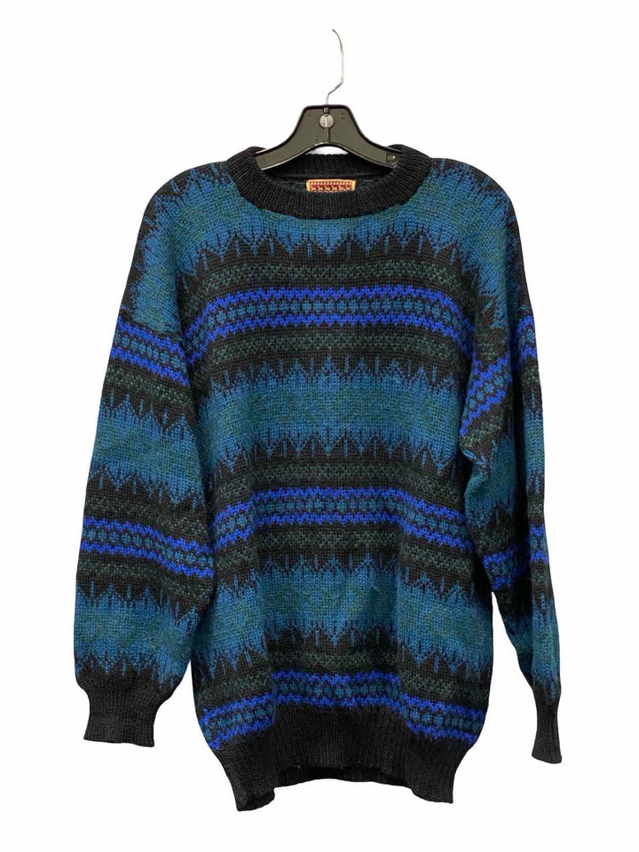 Paititi Woolens Size M/L Multi-Color Print Alpaca Sweater